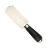 Couteau à parer oblique manche bois noir Métal Damas Ivan 44mm