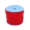 Lacet Cuir Rond Qualité Supérieure 3 mm bobiné Rouge