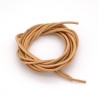 Lacet Cuir Rond diamètre 2mm longueur 100 cm Naturel
