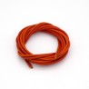 Lacet Cuir Rond diamètre 2mm longueur 100 cm Orange