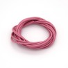 Lacet Cuir Rond diamètre 2mm longueur 100 cm Rose