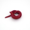 Lacet Bateaux Cuir Carré 3x3mm longueur 120cm Rouge