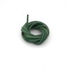 Lacet Bateaux Cuir Carré 3x3mm longueur 120cm Vert
