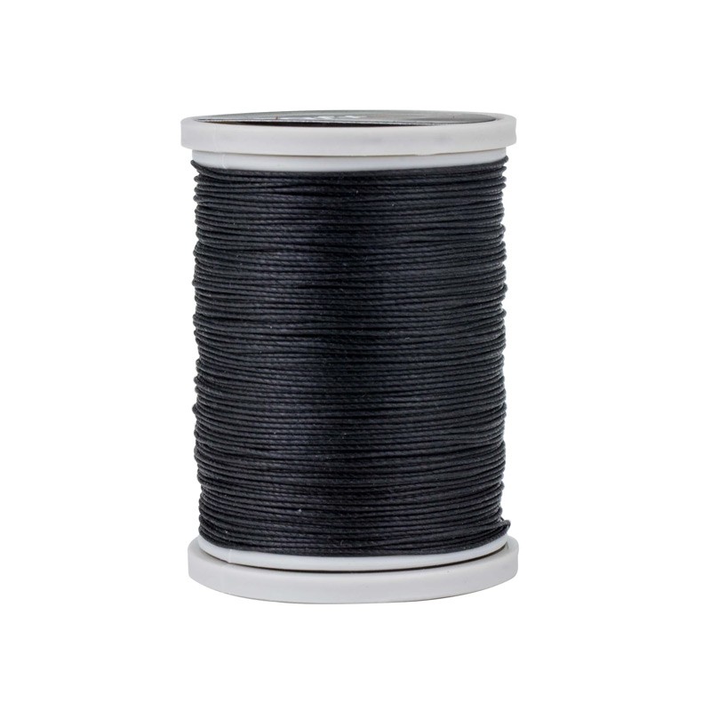 Fil de Lin Torsadé Craft plus 0.55mm (91.4m) Noir