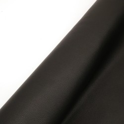 Vachette. Cuir souple grain zébu. Noir