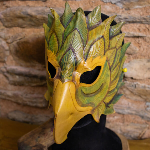 fabrication de masque en cuir