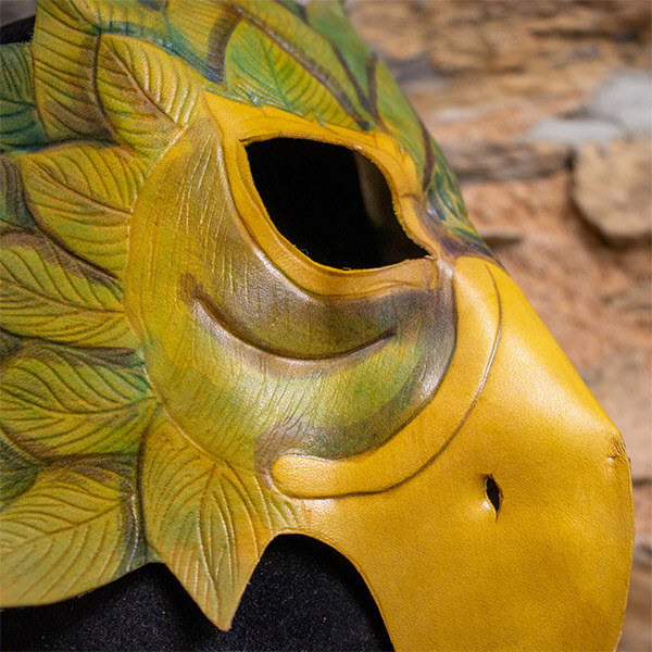 fabrication de masque en cuir